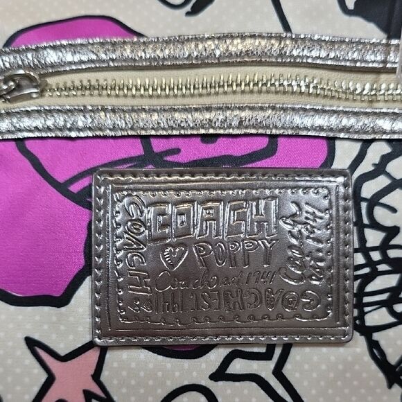 Coach Poppy Floral Graffiti Tote with Matching Wallet - Picture 3 of 16